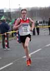 Dan Johnson (Gateshead) finishing 2nd in the senior mens Elswick Road Relays.